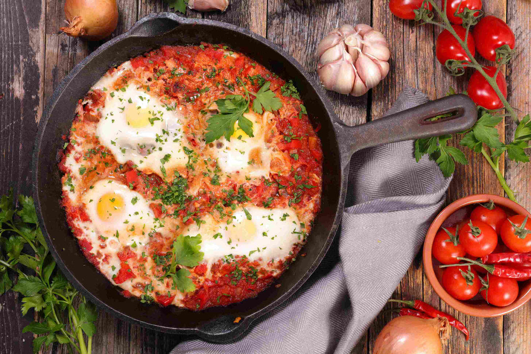 Shakshuka with Tomato Sauce & Pepper