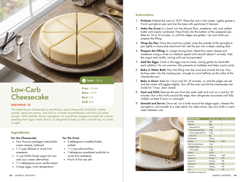 Diabetic Desserts: Sweetness Without Sugar